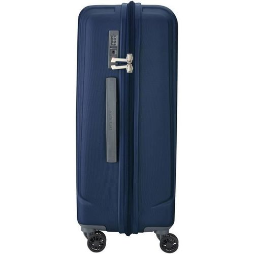 MASERU Valise Trolley 66 Cm 4 Roues TSA + ZST Bleu Jean - Photo n°3; ?>