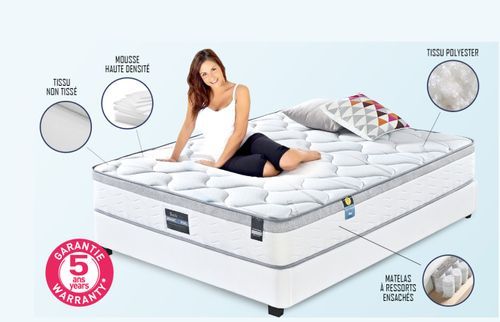 Matelas 25 cm à ressorts ensachés Florencia - Confort et soutien exceptionnels - Photo n°2; ?>