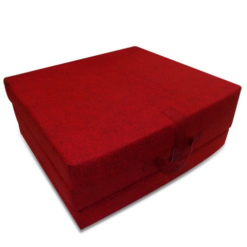 Matelas en mousse pliable en 3 sections 190 x 70 x 9 cm Rouge - Photo n°2; ?>