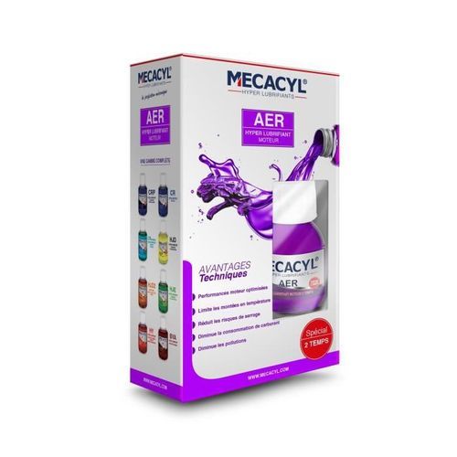 MECACYL AER Hyper-Lubrifiant pour tous moteurs 2 temps Essence - 60 ml - Photo n°2; ?>