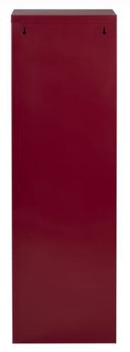 Meuble de rangement 4 tiroirs métal rouge nacré Nolan - Photo n°3; ?>
