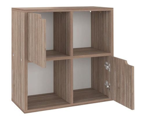 Meuble de rangement Foka 60 cm - 4 niches 2 portes - Photo n°2; ?>