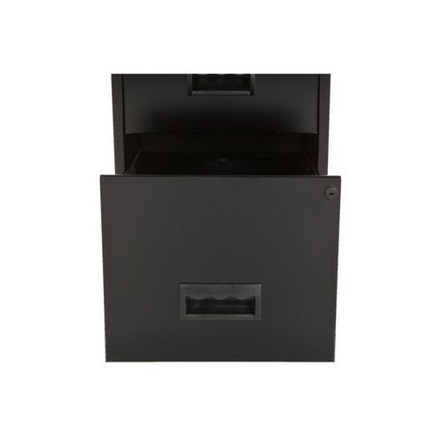 Meuble de rangement métal noir 3 tiroirs Bolan H 96 cm - Photo n°3; ?>