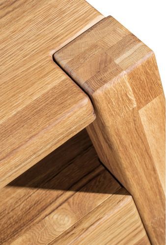 Meuble en bois de chêne massif 1 tiroir Valoria 53 cm - Photo n°3; ?>