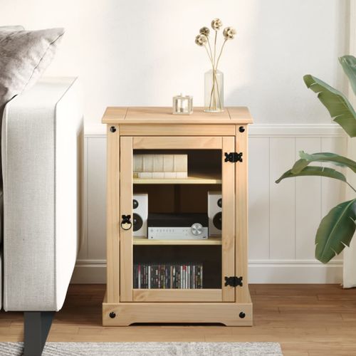 Meuble HiFi Corona 60x50x82 cm bois de pin massif - Photo n°3; ?>