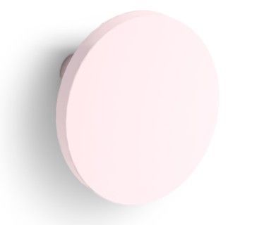 Meuble penderie blanc avec miroir sans pieds et patère ronde rose - Photo n°2; ?>