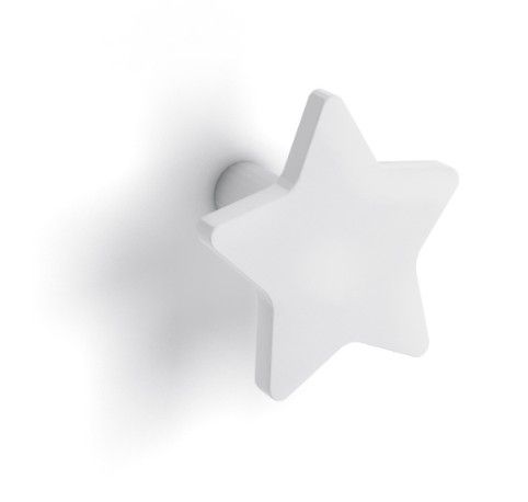 Meuble penderie bleu avec miroir sans pieds et patère étoile blanc - Photo n°2; ?>