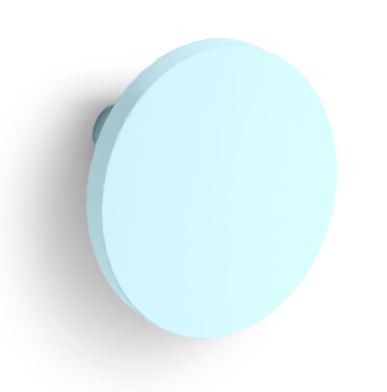 Meuble penderie bois clair avec miroir sans pieds et patère ronde bleu - Photo n°2; ?>