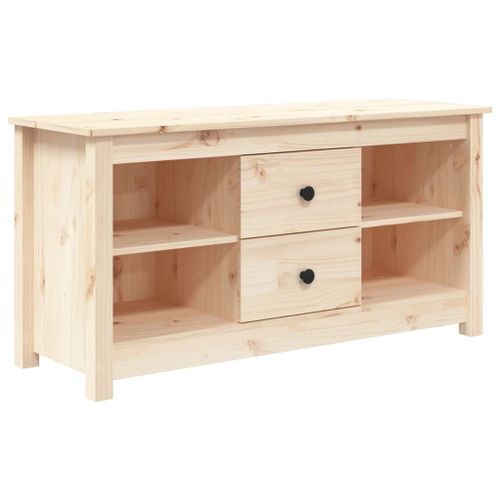 Meuble TV 103x36,5x52 cm Bois de pin massif - Photo n°2; ?>