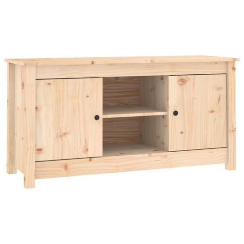 Meuble TV 103x36,5x52 cm Bois de pin massif - Photo n°2; ?>