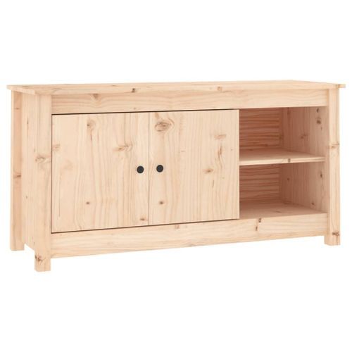 Meuble TV 103x36,5x52 cm Bois de pin massif - Photo n°2; ?>