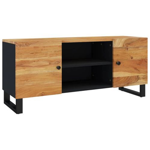 Meuble TV 105x33x46 cm Bois d'acacia massif - Photo n°2; ?>