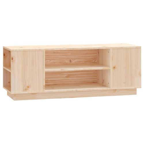 Meuble TV 110x35x40,5 cm Bois de pin massif - Photo n°2; ?>