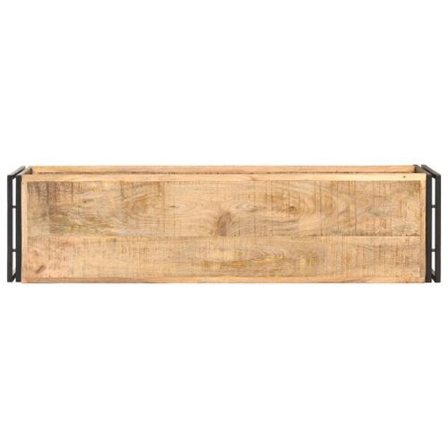 Meuble TV 120x30x40 cm Bois de manguier brut 5 - Photo n°3; ?>