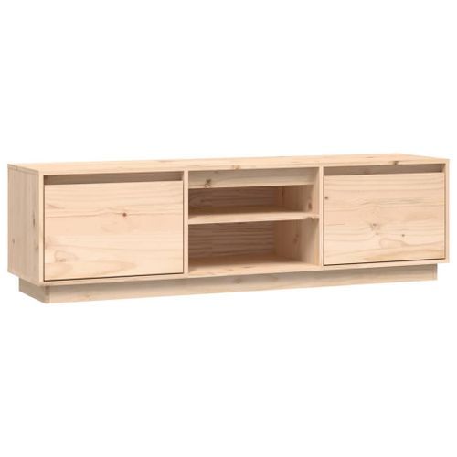 Meuble TV 140x35x40 cm Bois de pin massif - Photo n°2; ?>