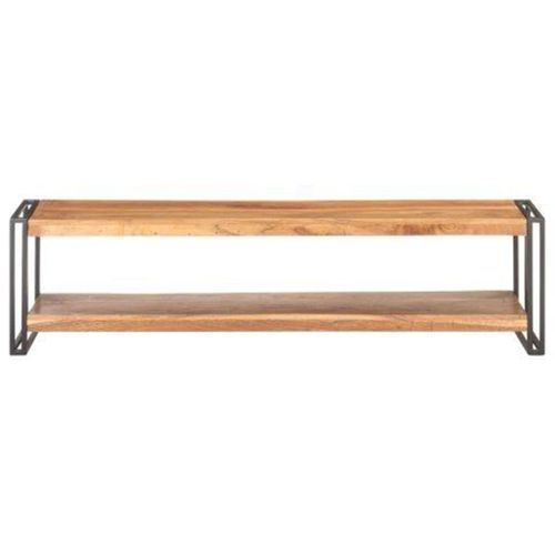 Meuble TV 150x30x40 cm Bois d'acacia massif - Photo n°2; ?>