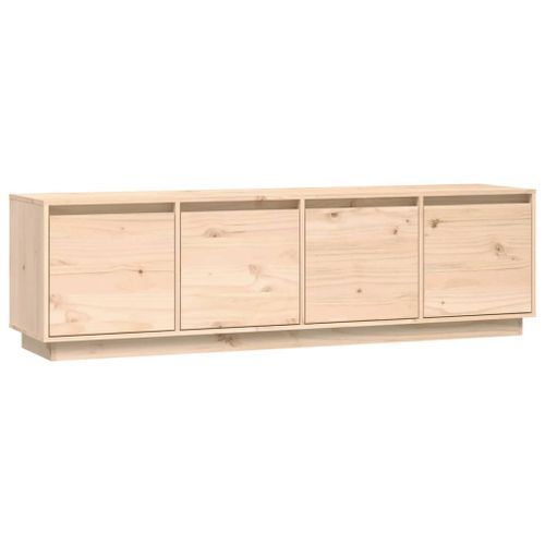 Meuble TV 156x37x45 cm Bois de pin massif - Photo n°2; ?>