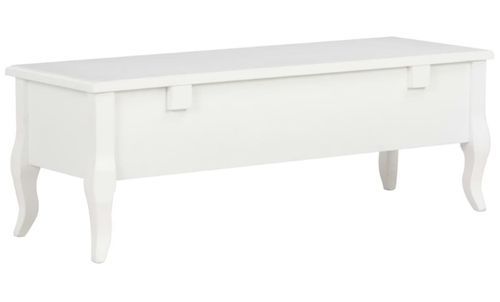 Meuble TV 3 tiroirs pinède blanc Dean - Photo n°3; ?>