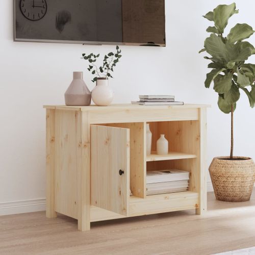 Meuble TV 70x36,5x52 cm Bois de pin massif - Photo n°3; ?>