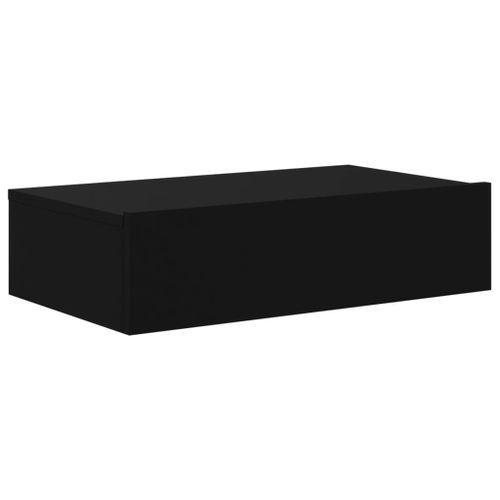 Meuble TV avec éclairage LED noir 60x35x15,5 cm - Photo n°3; ?>