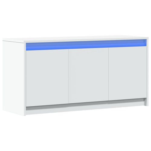 Meuble TV avec LED blanc 100x34x50 cm bois d'ingénierie - Photo n°3; ?>