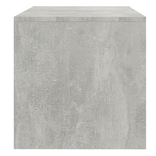 Meuble TV bois gris effet béton Thela 100 cm - Photo n°3; ?>