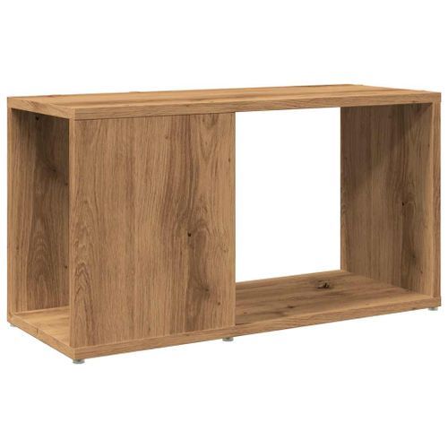 Meuble TV chêne artisanal 60x24x32 cm bois d'ingénierie - Photo n°2; ?>