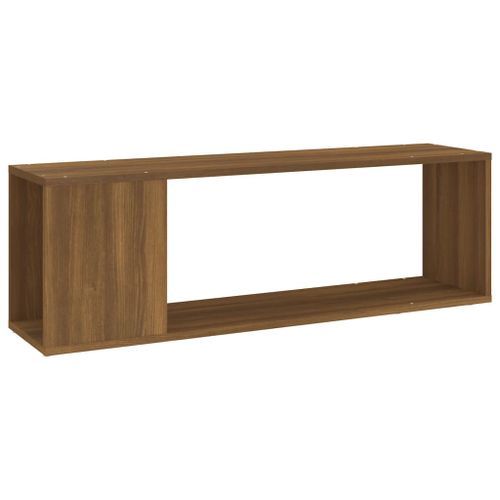 Meuble TV Chêne marron 100x24x32 cm Bois d'ingénierie - Photo n°2; ?>