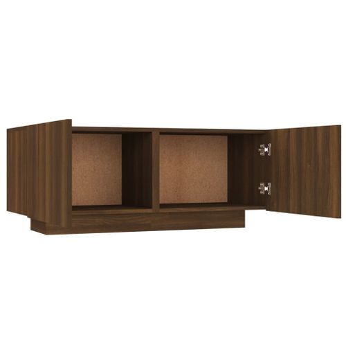 Meuble TV Chêne marron 100x35x40 cm Bois d'ingénierie - Photo n°3; ?>