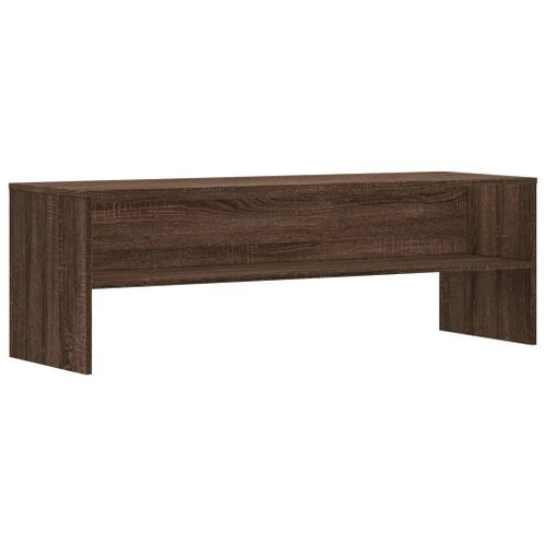 Meuble TV chêne marron 120x40x40 cm bois d'ingénierie - Photo n°2; ?>