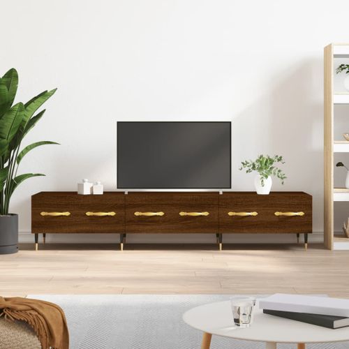 Meuble TV chêne marron 150x36x30 cm bois d'ingénierie - Photo n°2; ?>