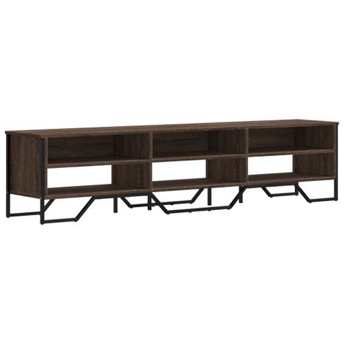 Meuble TV chêne marron 180x34x41 cm bois d'ingénierie - Photo n°2; ?>