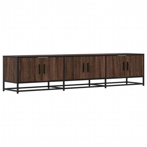 Meuble TV chêne marron 180x35x41 cm bois d'ingénierie - Photo n°2; ?>