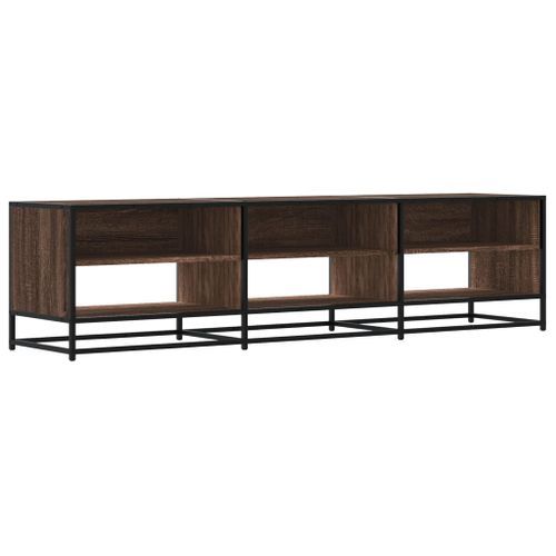 Meuble TV chêne marron 180x40x46 cm bois d'ingénierie - Photo n°2; ?>