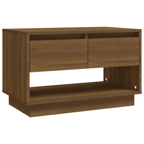 Meuble TV Chêne marron 70x41x44 cm Bois d'ingénierie - Photo n°2; ?>