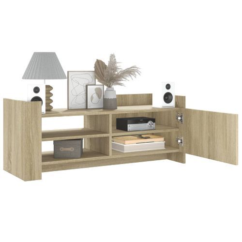 Meuble TV Chêne sonoma 100x35x40 cm Bois d'ingénierie - Photo n°3; ?>