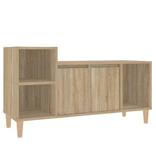 Meuble TV Chêne sonoma 100x35x55 cm Bois d'ingénierie - Photo n°2; ?>