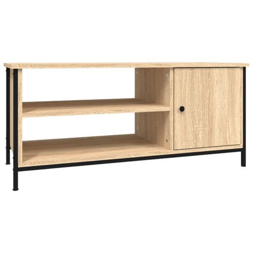 Meuble TV chêne sonoma 100x40x45 cm bois d'ingénierie - Photo n°2; ?>