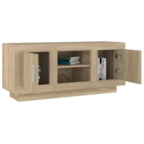 Meuble TV Chêne sonoma 102x35x45 cm Bois d'ingénierie - Photo n°2; ?>