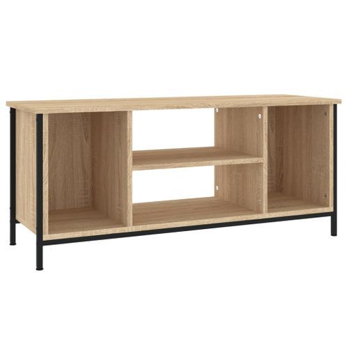 Meuble TV chêne sonoma 102x35x45 cm bois d'ingénierie - Photo n°2; ?>