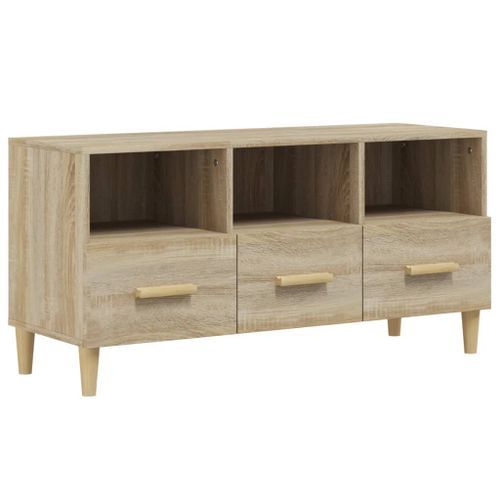 Meuble TV Chêne sonoma 102x36x50 cm Bois d'ingénierie - Photo n°2; ?>