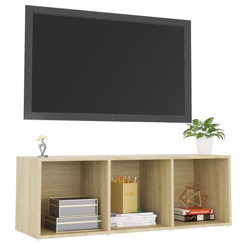 Meuble TV Chêne sonoma 107x35x37 cm - Photo n°3; ?>