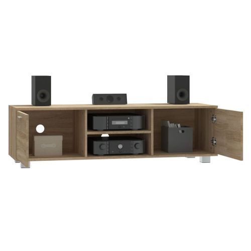 Meuble TV Chêne sonoma 140x40,5x35 cm Bois d'ingénierie - Photo n°3; ?>