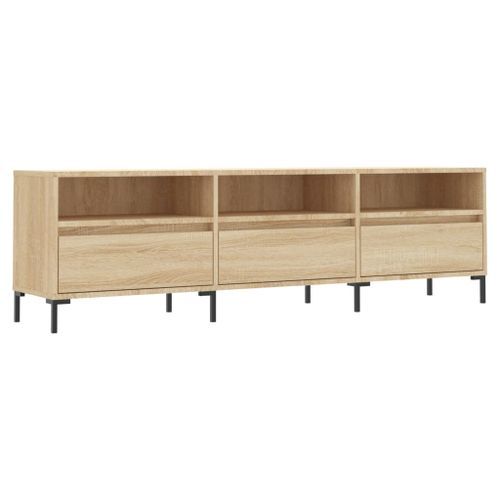 Meuble TV chêne sonoma 150x30x44,5 cm bois d'ingénierie - Photo n°2; ?>