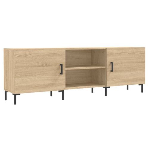 Meuble TV chêne sonoma 150x30x50 cm bois d'ingénierie - Photo n°2; ?>