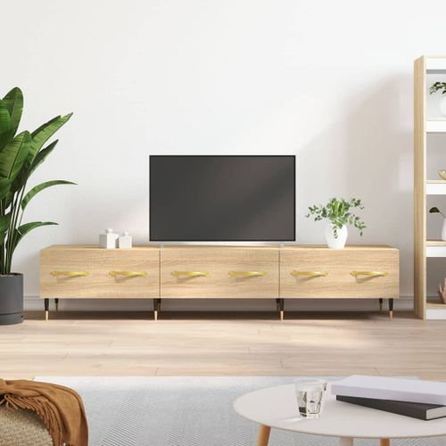 Meuble TV chêne sonoma 150x36x30 cm bois d'ingénierie - Photo n°2; ?>