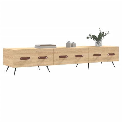 Meuble TV chêne sonoma 150x36x30 cm bois d'ingénierie - Photo n°3; ?>