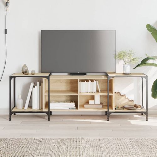 Meuble TV chêne sonoma 153x37x50 cm bois d'ingénierie - Photo n°2; ?>