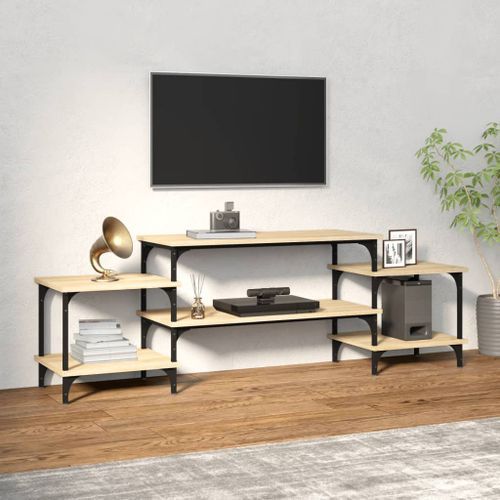 Meuble TV Chêne sonoma 157x35x52 cm bois d'ingénierie - Photo n°2; ?>