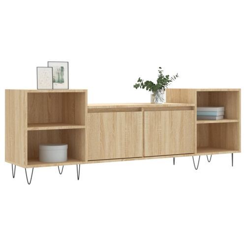 Meuble TV Chêne sonoma 160x35x55 cm Bois d'ingénierie - Photo n°3; ?>